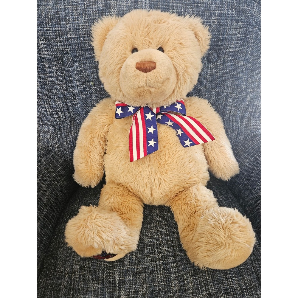 Rare Gund Wish Bear Plush 18" Seated 100Th Anniversary Teddy Bear 2002 Plush USA